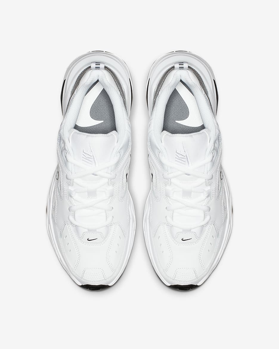 Nike m2k tekno triple white womens best sale